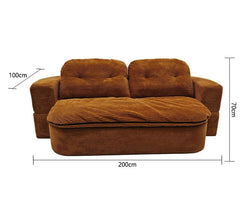 3 - in - 1 Retro Corduroy Sofa Bed – Comfort, Style & Versatility - Androf