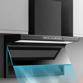 Smart Sensor Kitchen Range Hood – Wall - Mounted, Low Noise, Modern Design - Androf
