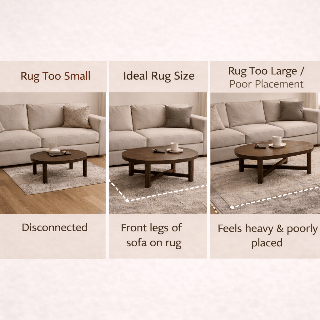 How to Choose the Right Rug Size for Your Living Room - Androf