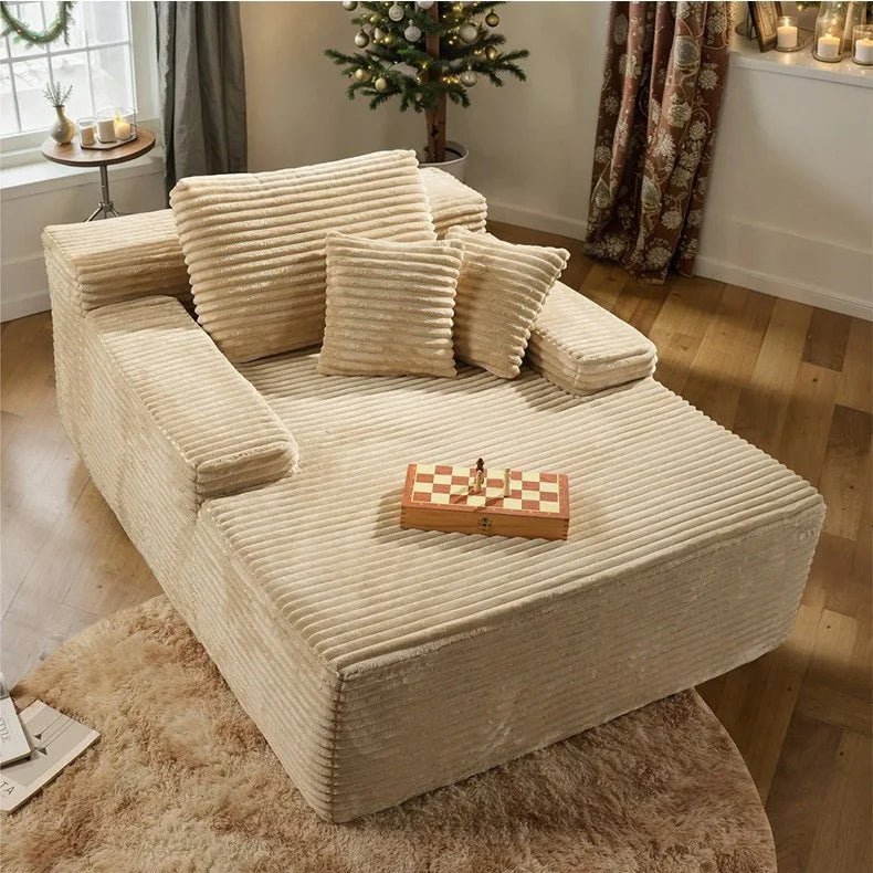 Modular Corduroy Sofa Bed – Comfort, Style & No Assembly - Androf