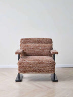Convertible Chenille Sofa Bed Chair with Adjustable Backrest