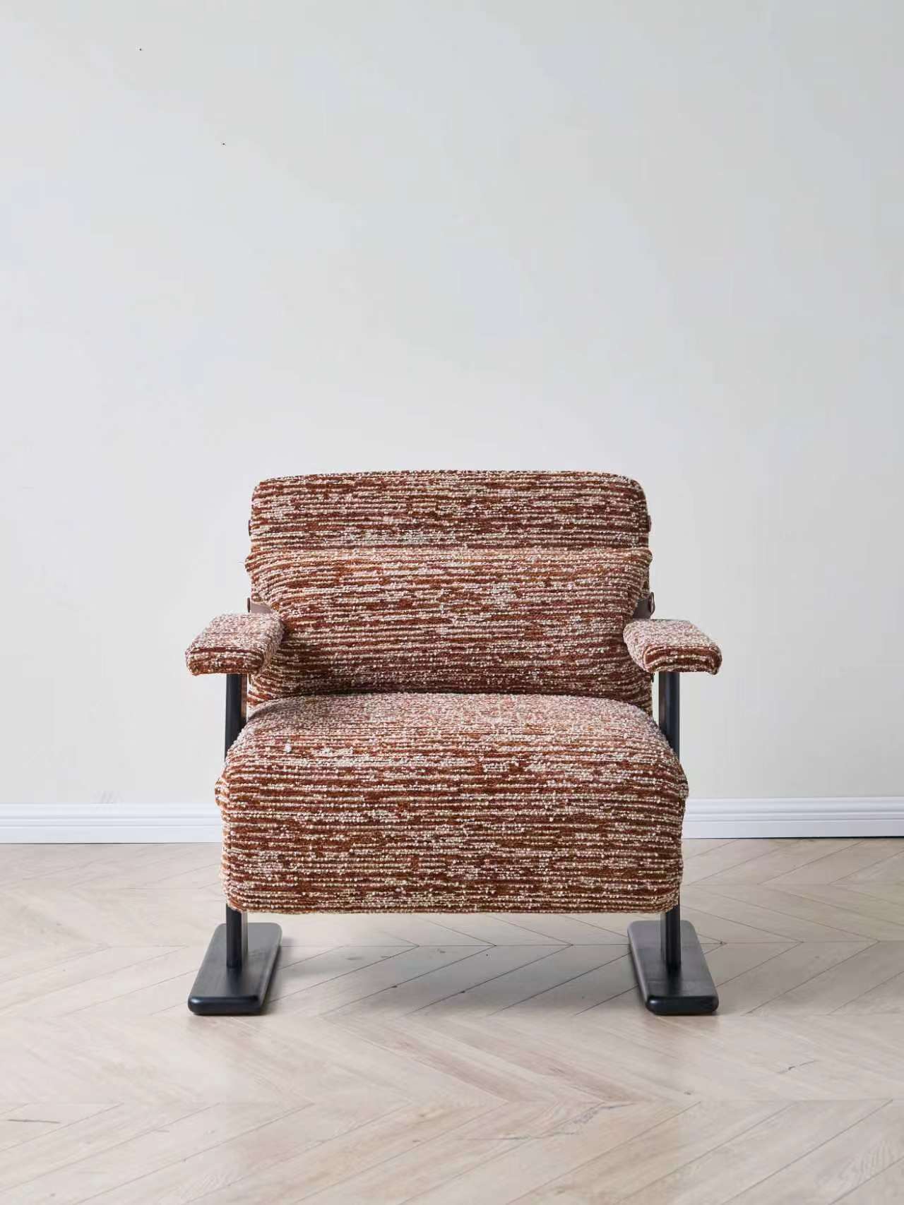 Convertible Chenille Sofa Bed Chair with Adjustable Backrest