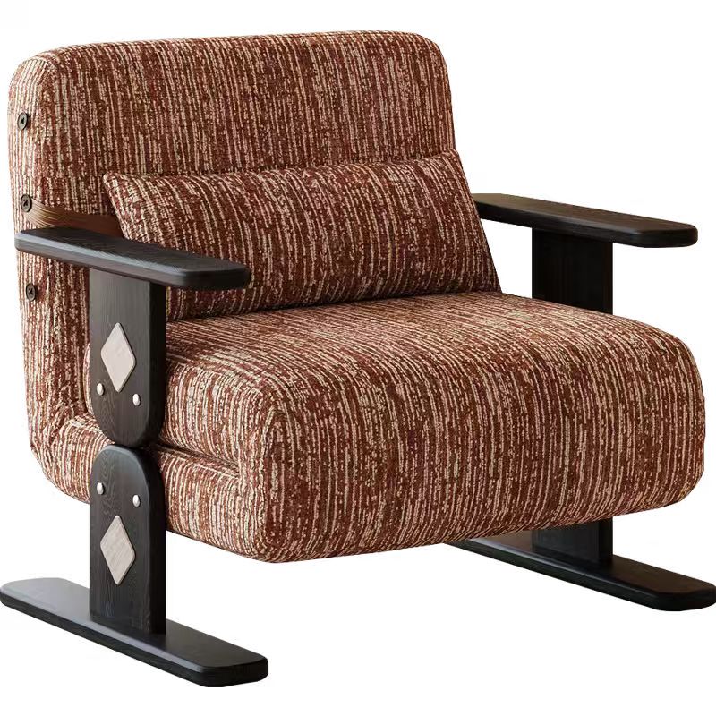 Convertible Chenille Sofa Bed Chair with Adjustable Backrest