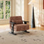 Convertible Chenille Sofa Bed Chair with Adjustable Backrest