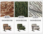 Convertible Chenille Sofa Bed Chair with Adjustable Backrest