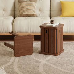 Multifunctional Wooden Side Table - Transforms into 4 Practical Stools