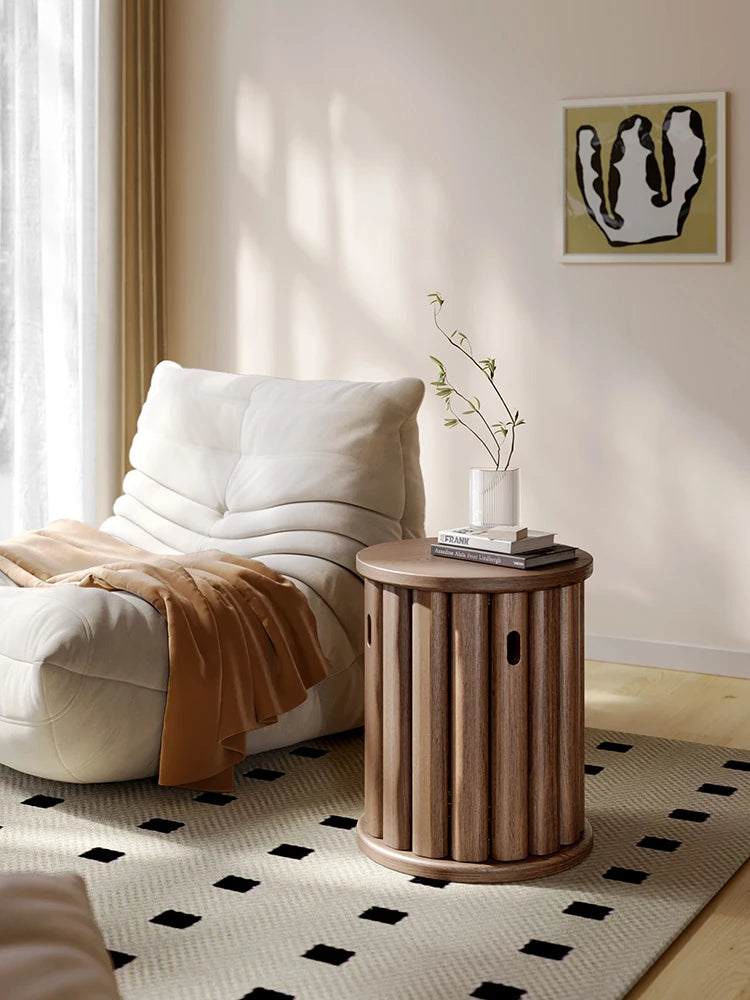 Multifunctional Wooden Side Table - Transforms into 4 Practical Stools