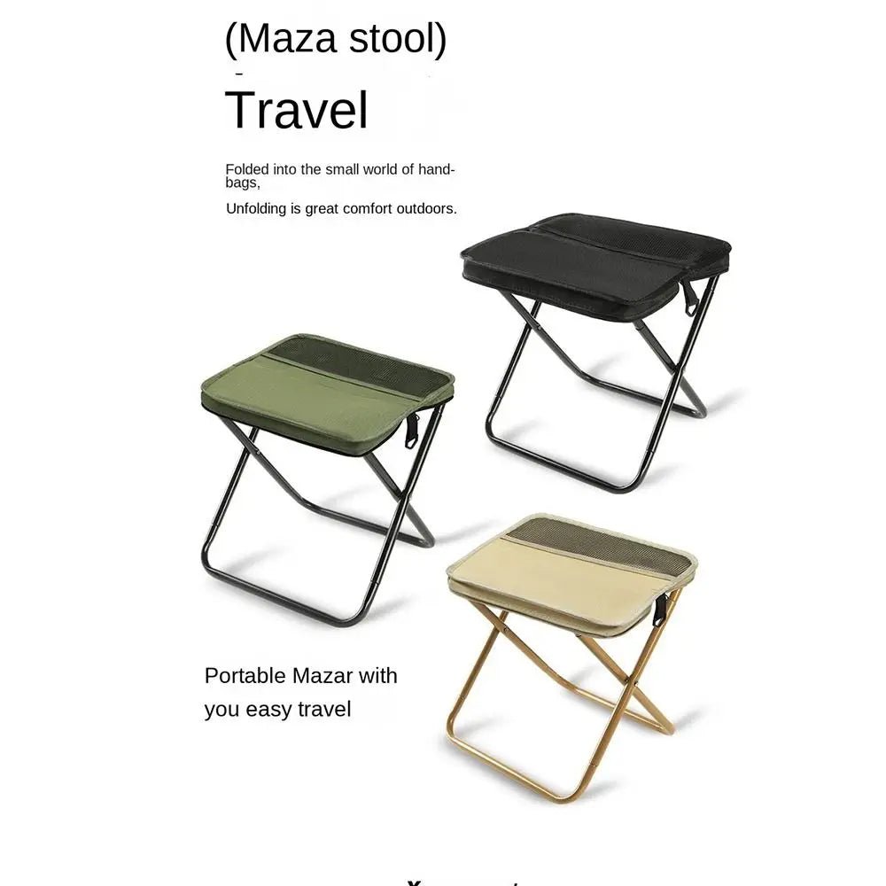 2 - in - 1 Foldable Stool Shoulder Bag – Lightweight & Durable for Outdoor & Travel - Androf
