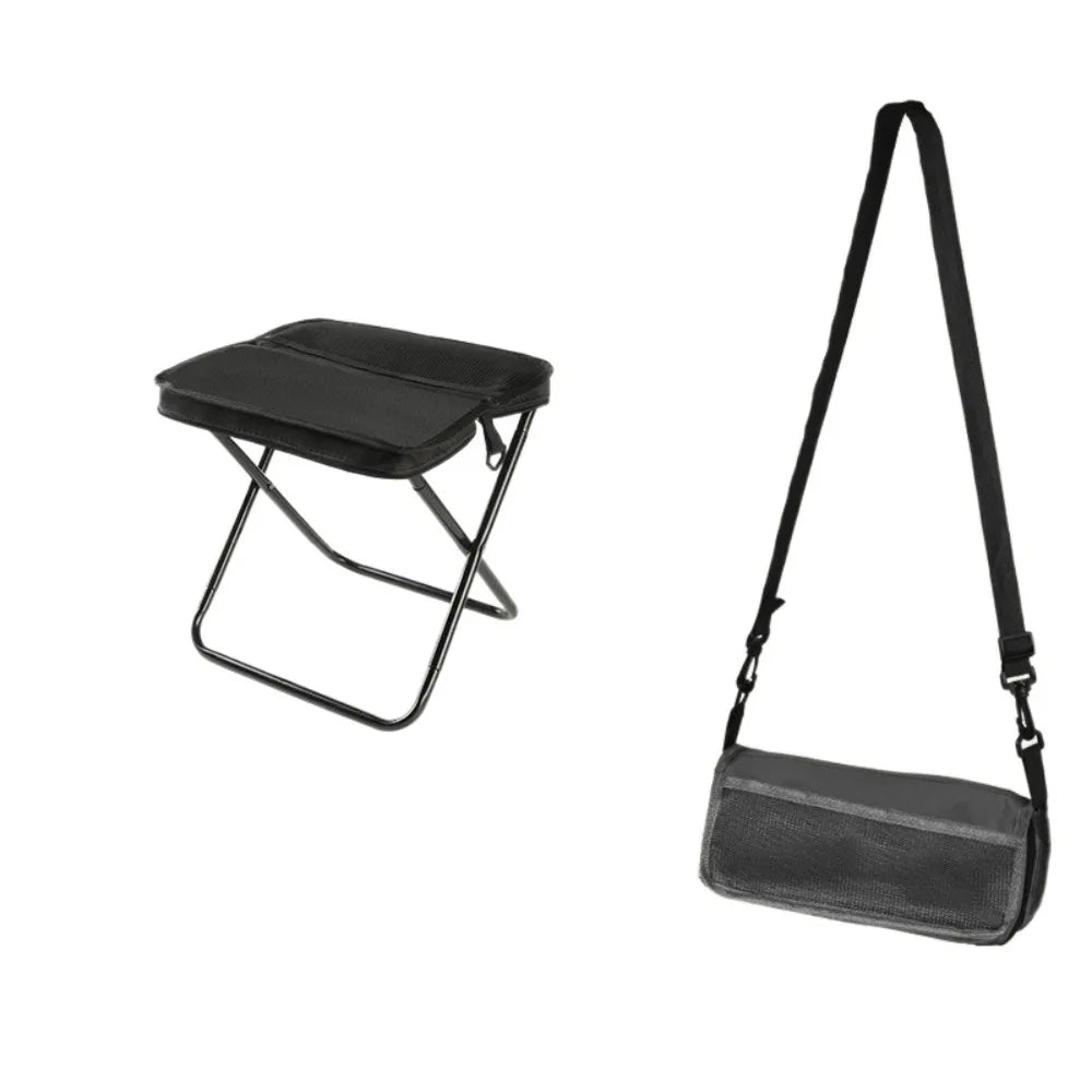 2 - in - 1 Foldable Stool Shoulder Bag – Lightweight & Durable for Outdoor & Travel - Androf