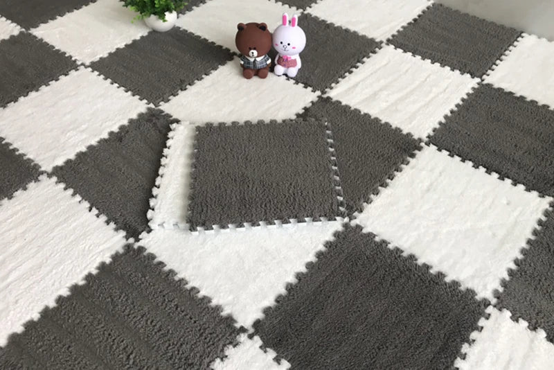 20 pcs Soft Plush Kids Play Mat Set - Androf