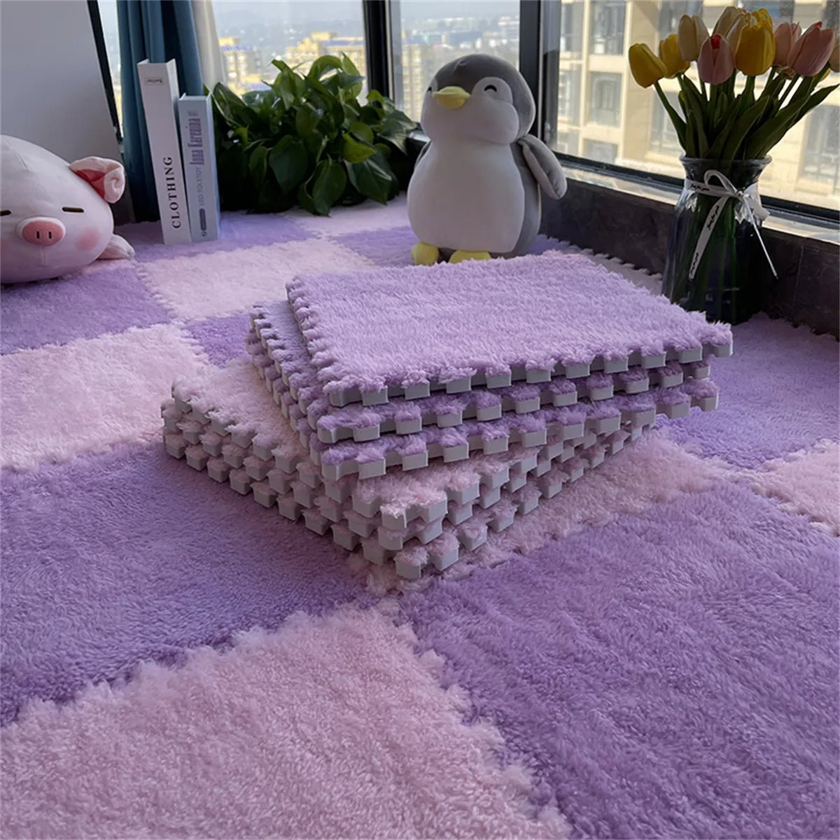 20 pcs Soft Plush Kids Play Mat Set - Androf