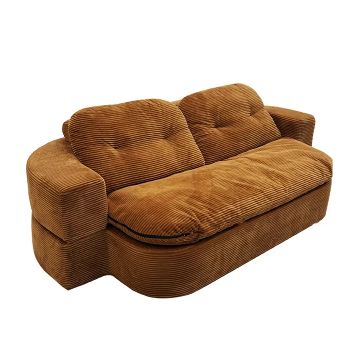 3 - in - 1 Retro Corduroy Sofa Bed – Comfort, Style & Versatility - Androf