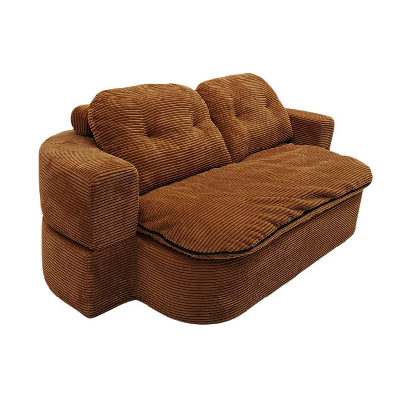 3 - in - 1 Retro Corduroy Sofa Bed – Comfort, Style & Versatility - Androf