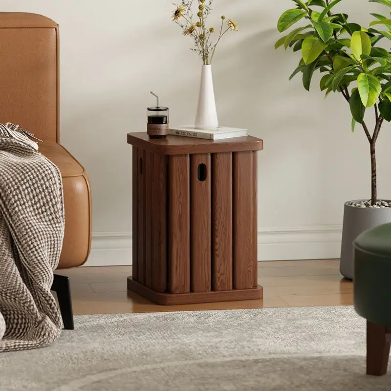 Multifunctional Wooden Side Table - Transforms into 4 Practical Stools