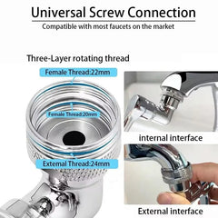 Metal Robotic Arm Faucet Extender