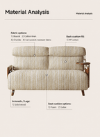 5-Position Convertible Sofa Bed with 360° Swivel Side Table - Androf