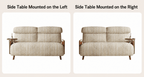 5-Position Convertible Sofa Bed with 360° Swivel Side Table - Androf