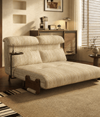 5-Position Convertible Sofa Bed with 360° Swivel Side Table - Androf