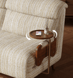 5-Position Convertible Sofa Bed with 360° Swivel Side Table - Androf