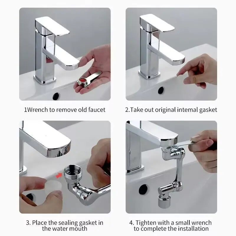 Metal Robotic Arm Faucet Extender