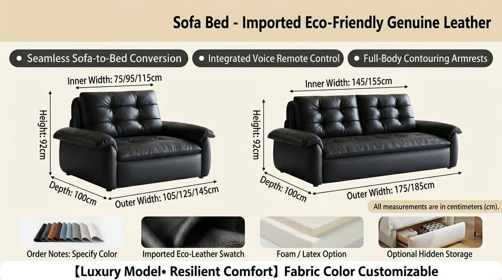 Electric Sofa Bed (Remote + Voice Control)
