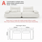 Modular Electric Cloud Sofa with Independent Adjustable Backrests