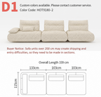 Modular Electric Cloud Sofa with Independent Adjustable Backrests