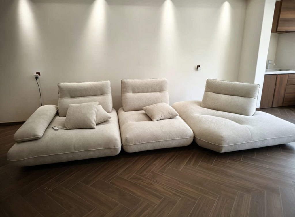 Modular Electric Cloud Sofa with Independent Adjustable Backrests