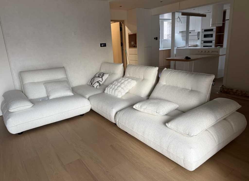 Modular Electric Cloud Sofa with Independent Adjustable Backrests