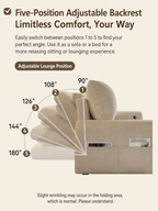 Cloud-Puff Convertible Sofa Bed – Premium Fold-Out Sleeper Sofa