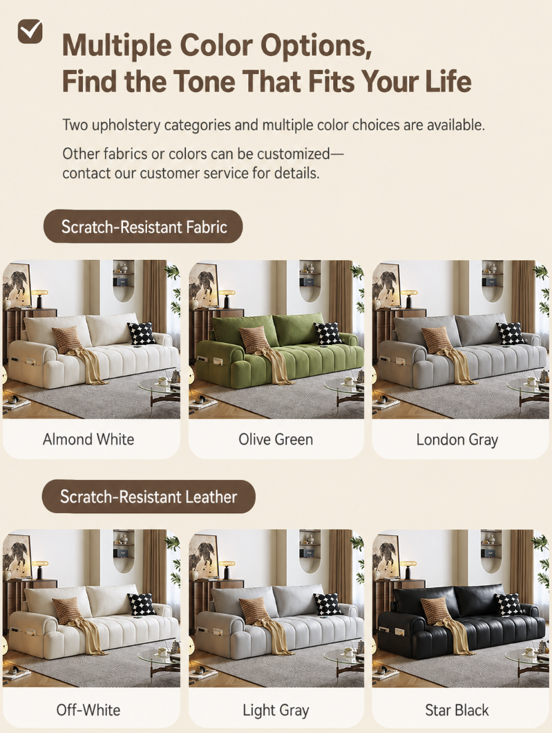 Cloud-Puff Convertible Sofa Bed – Premium Fold-Out Sleeper Sofa