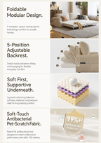 Cloud-Puff Convertible Sofa Bed – Premium Fold-Out Sleeper Sofa