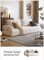 Cloud-Puff Convertible Sofa Bed – Premium Fold-Out Sleeper Sofa