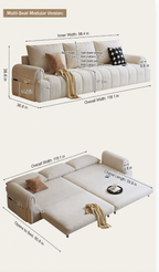 Cloud-Puff Convertible Sofa Bed – Premium Fold-Out Sleeper Sofa