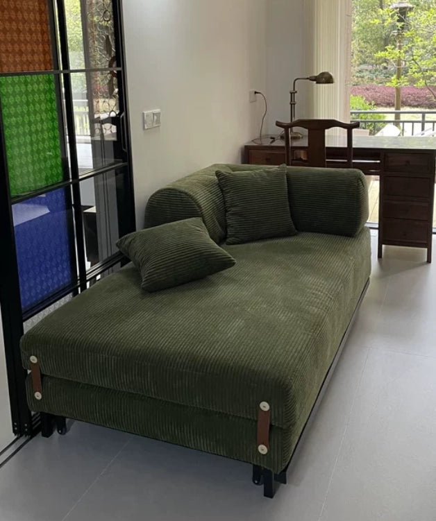 French-Inspired Convertible Sofa Bed with Latex-Enhanced Comfort