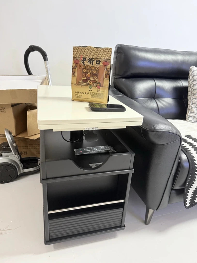 Solid Wood Transforming Coffee Table with Lift-Top & Storage