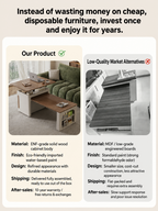 Transforming Solid Wood Lift-Top Coffee & Dining Table with Storage
