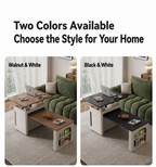 Transforming Solid Wood Lift-Top Coffee & Dining Table with Storage