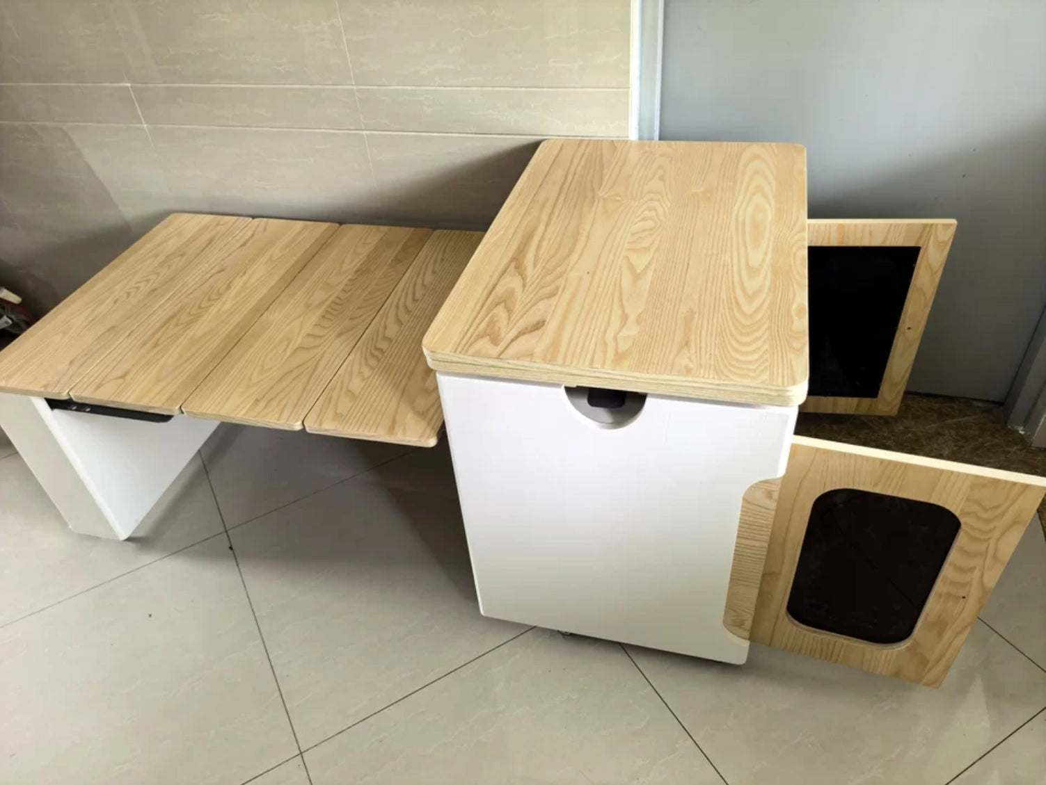 Transforming Solid Wood Lift-Top Coffee & Dining Table with Storage