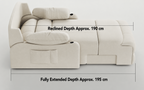 Zero-Wall Power Recliner Chair with Lay-Flat Bed, Cup Holders & Optional Massage