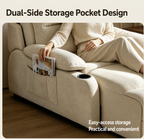 Zero-Wall Power Recliner Chair with Lay-Flat Bed, Cup Holders & Optional Massage