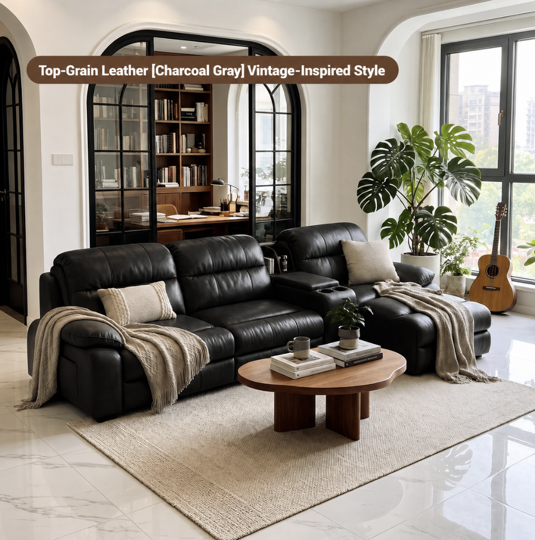 Modular Zero-Wall Power Reclining Sectional Sofa with Storage Console