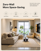 Modular Zero-Wall Power Reclining Sectional Sofa with Storage Console