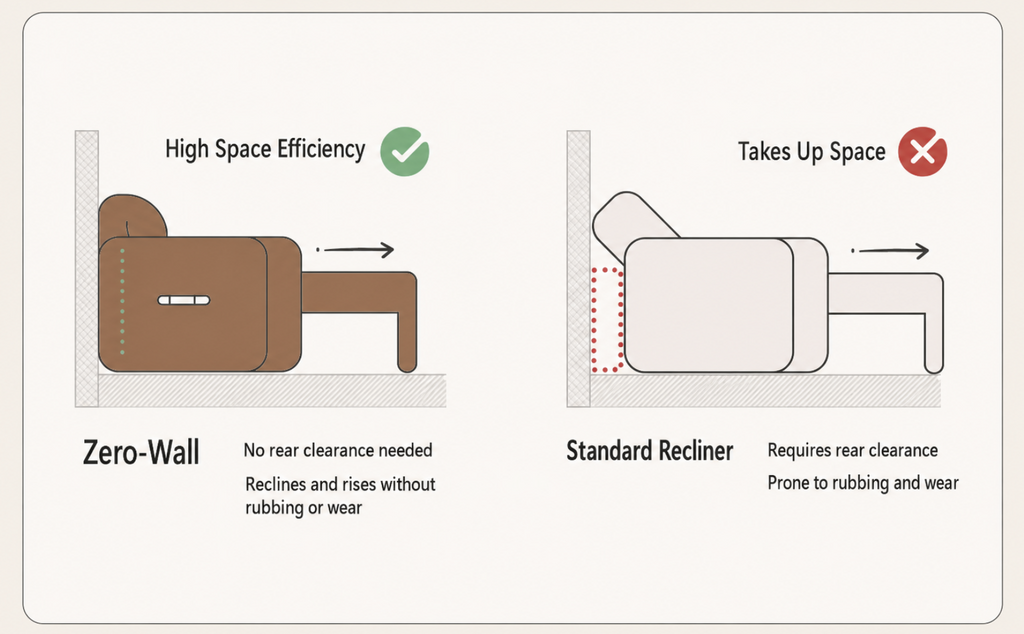 Modular Zero-Wall Power Reclining Sectional Sofa with Storage Console