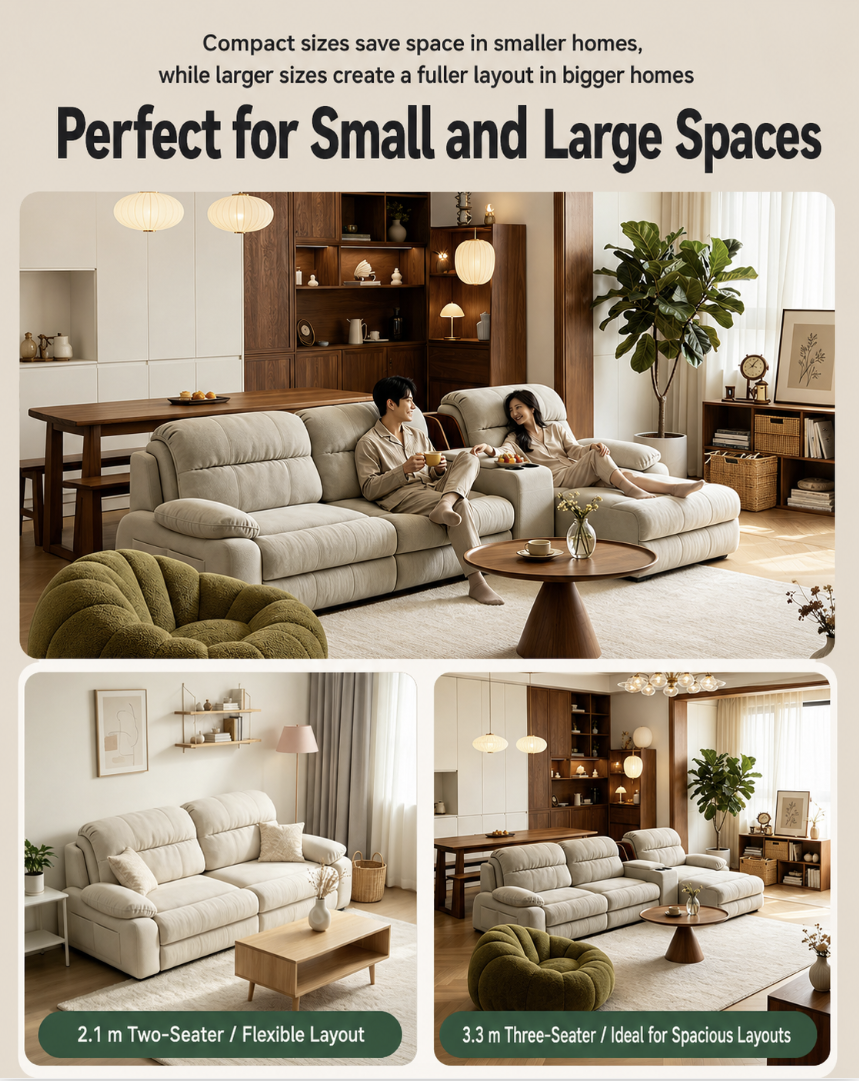 Modular Zero-Wall Power Reclining Sectional Sofa with Storage Console