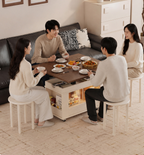 Solid Wood Transforming Coffee Table with Lift-Top & Storage