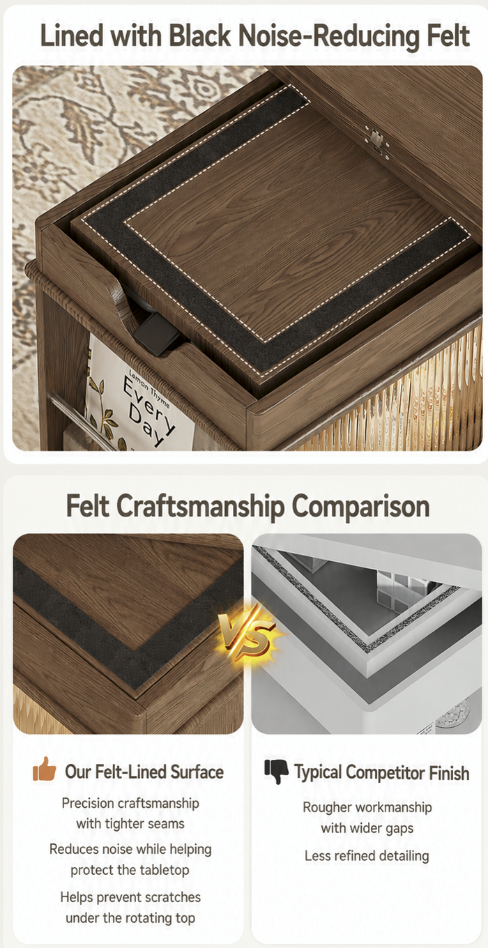 Solid Wood Transforming Coffee Table with Lift-Top & Storage