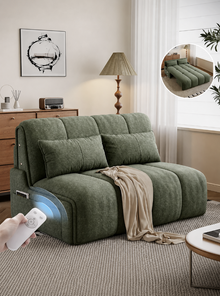 Smart Electric Convertible Sofa Bed with Motorized Extension