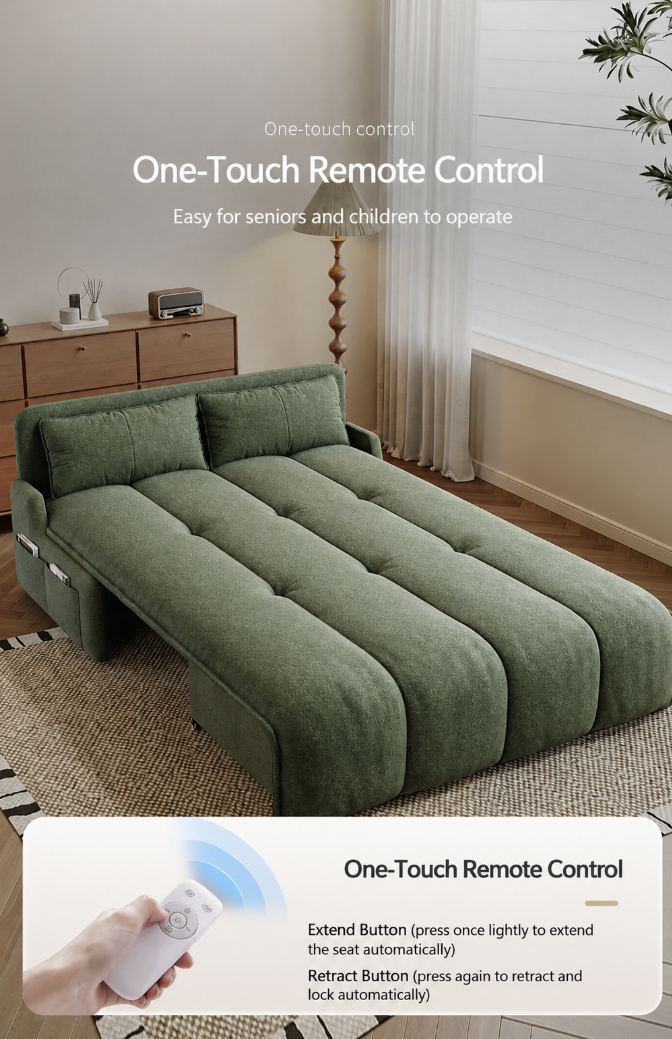 Smart Electric Convertible Sofa Bed with Motorized Extension