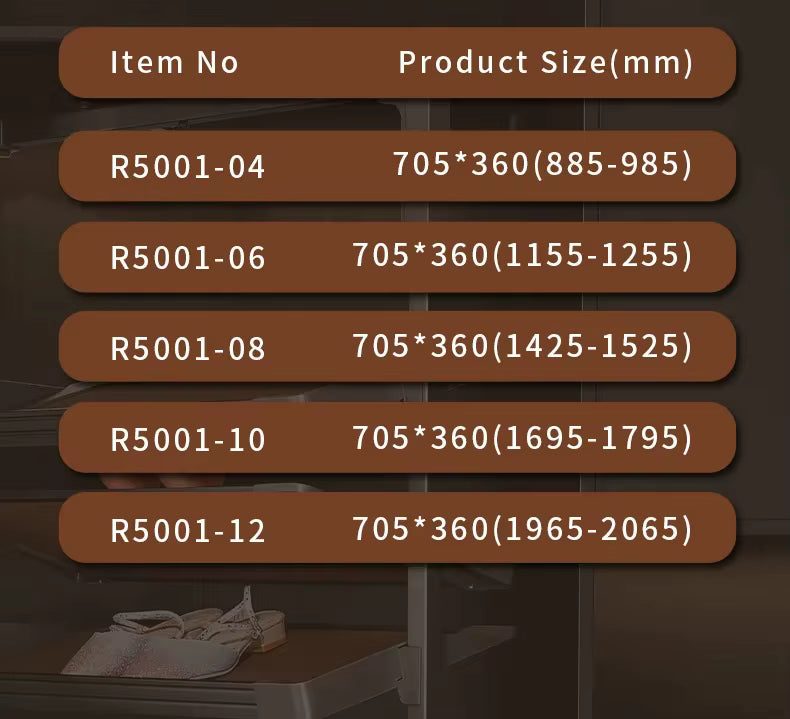 360° Rotating Shoe Rack – Multi-Layer Built-In Storage for Wardrobes & Entryway Cabinets